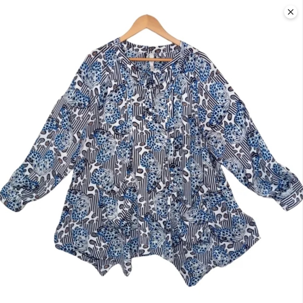 1X Melissa McCarthy tunic shirt with pockets